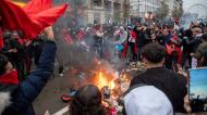 Confrontos em Bruxelas após o Bélgica-Marrocos
