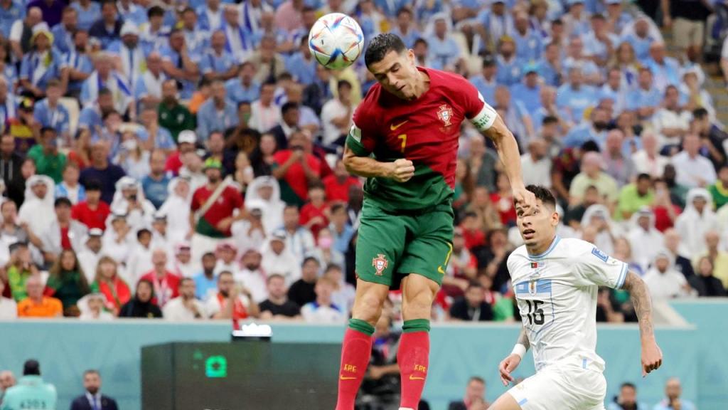 O lance do 1-0 no Portugal-Uruguai, com Cristiano Ronaldo
