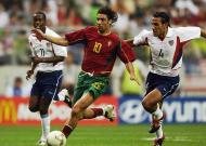 Portugal-Coreia do Sul no Mundial 2002 (Foto Getty)