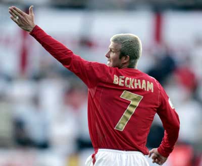 Qualificação Euro 2008: Estónia-Inglaterra, Beckham