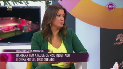 Inês Simões comenta reações a avião para Bárbara e Miguel: «Acho que a Bárbara está a jogar» - Big Brother
