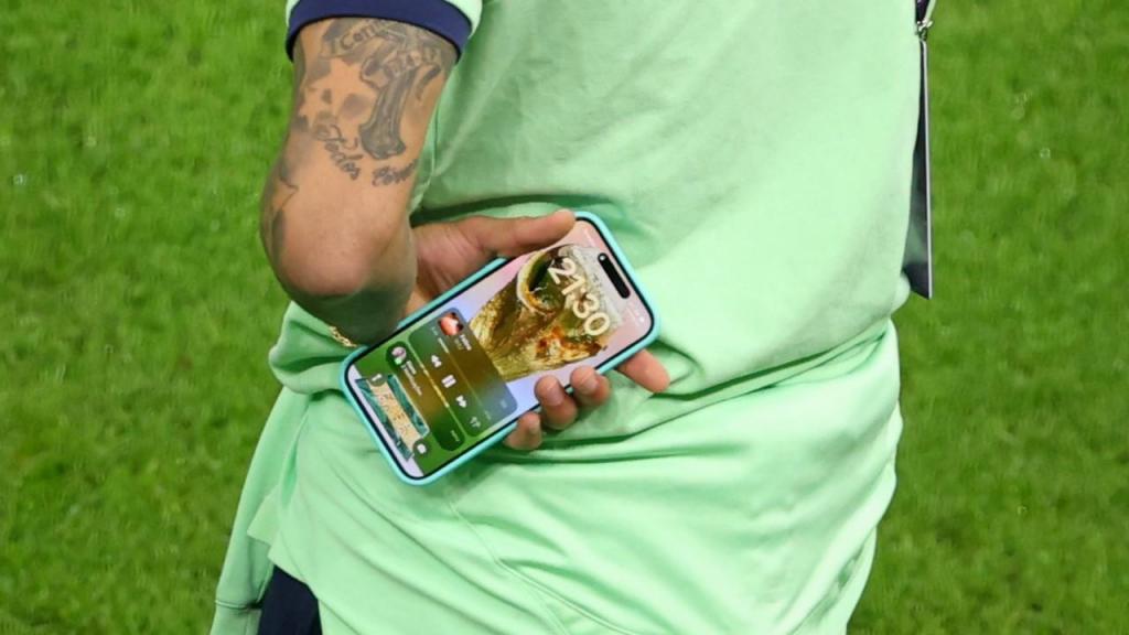 O telemóvel de Neymar (Getty)