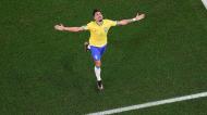 Lucas Paqueta festeja o 4-0 no Brasil-Coreia do Sul
