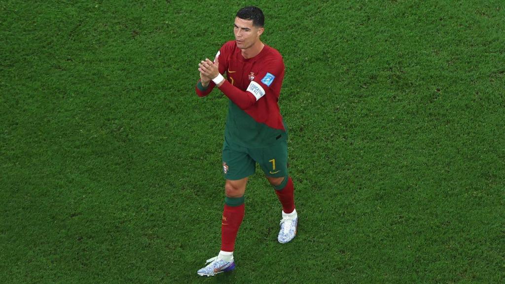 Cristiano Ronaldo no final do Portugal-Suíça (getty)