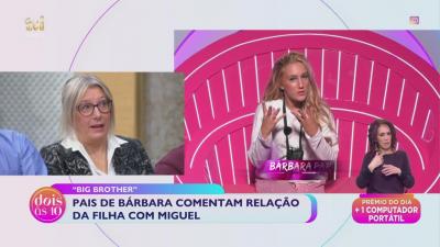 Pais de Bárbara comentam relação da filha com Miguel - Big Brother