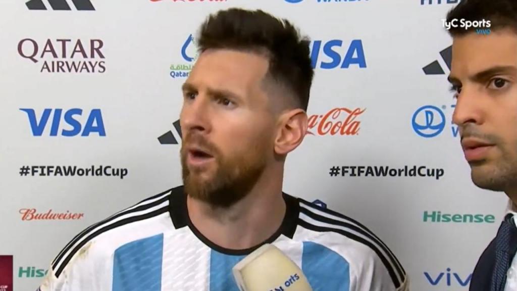 Flash Interview de Messi à TyC Sports