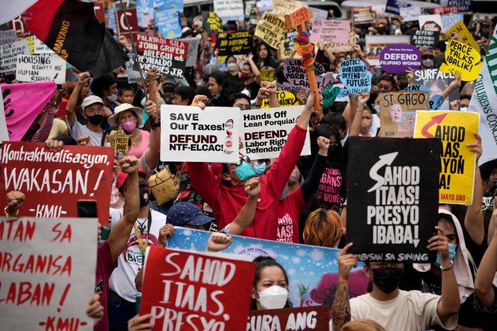 Protestos nas Filipinas (Associated Press)