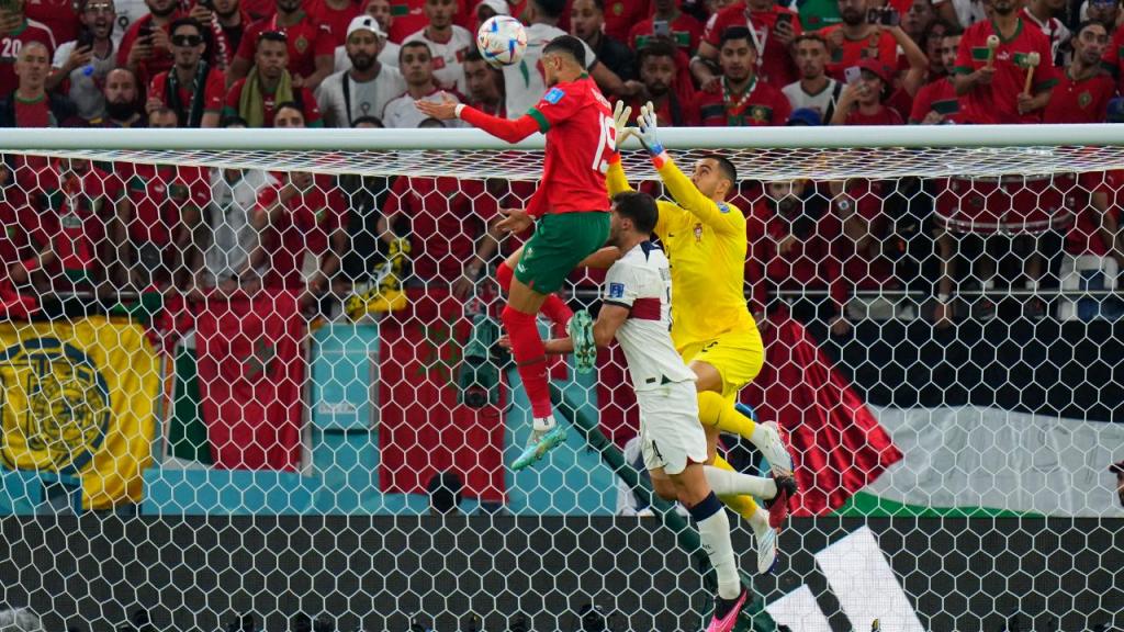 Youssef En-Nesyri fez o 1-0 no Marrocos-Portugal