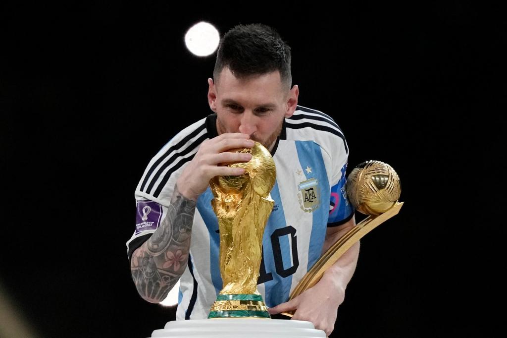 Messi campeão do mundo. Foto: AP