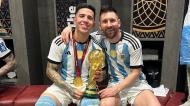 Enzo Fernández com Messi (foto Instagram Enzo Fernandez)