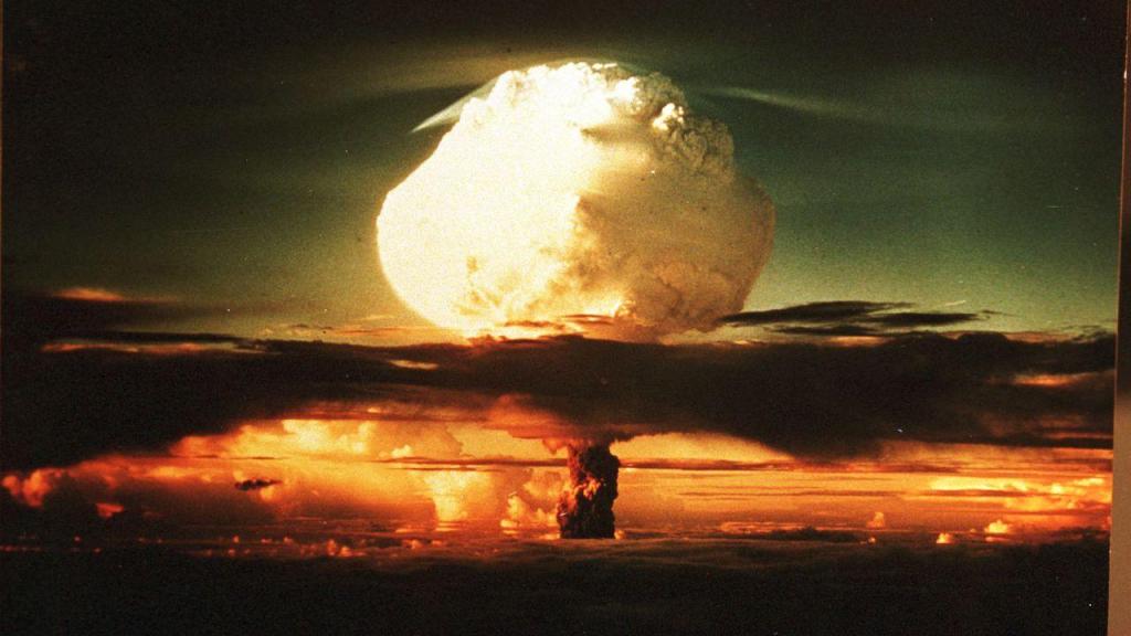 Teste termonuclear em 1952, em Los Alamos (Getty Images)