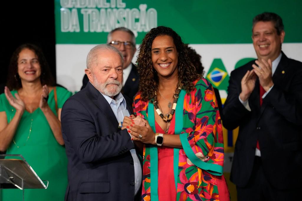 Lula da Silva e Anielle Franco (AP)