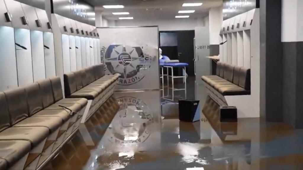 Estádio de Balaídos inundado (vídeo/twitter)