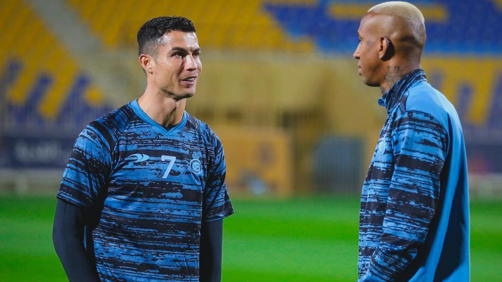 Cristiano Ronaldo e Talisca (FOTO: Al Nassr)