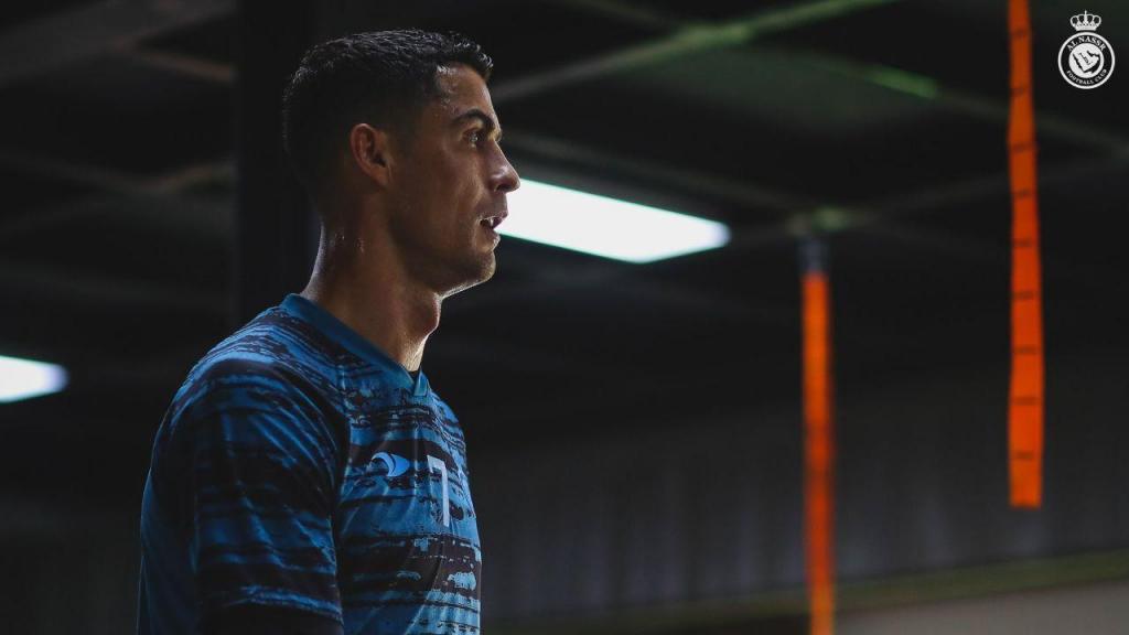 Cristiano Ronaldo treina em dia de folga (foto: Al Nassr)