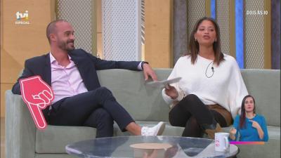 Soraia Moreira e Daniel Guerreiro de boca aberta com perguntas indiscretas - Big Brother