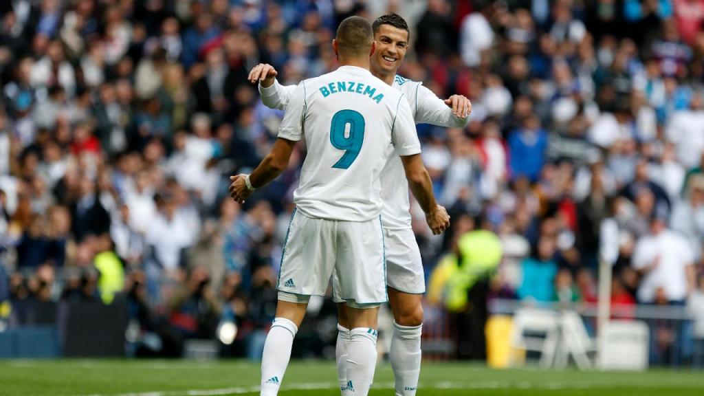 Cristiano Ronaldo e Karim Benzema (AP Photo/Francisco Seco)