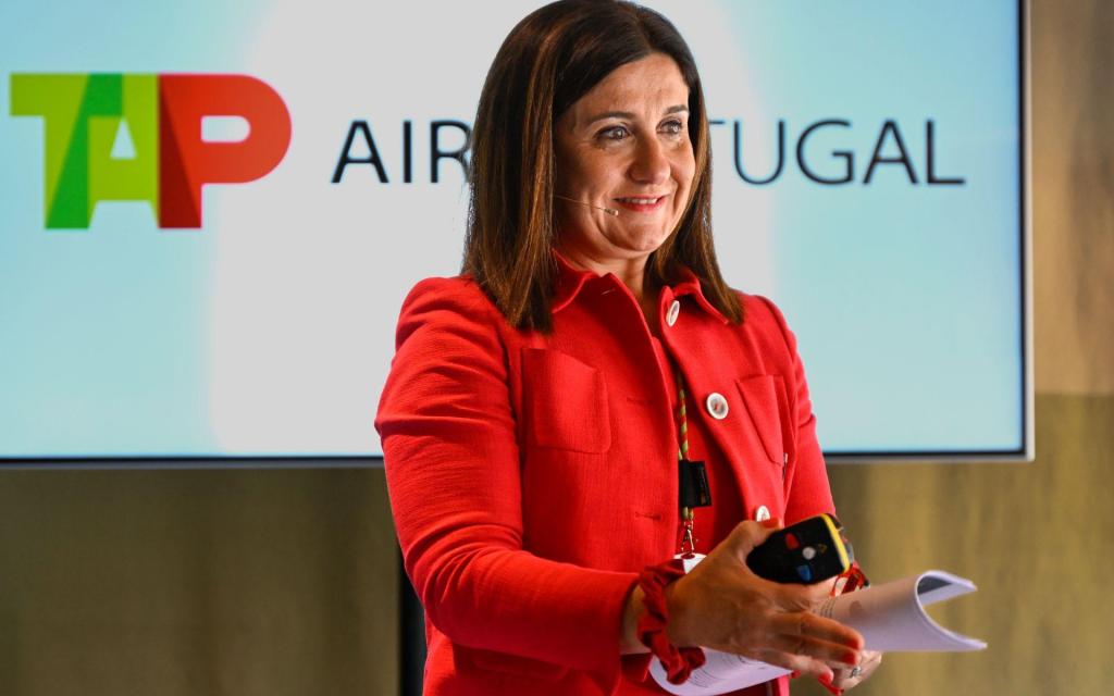 Christine Ourmières-Widener, presidente executiva da TAP (Getty Images)
