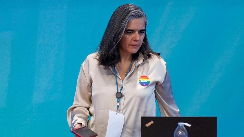 Carla Castro na convenção da Iniciativa Liberal (António Pedro Santos/Lusa)