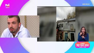 Pai revela estado de saúde da filha que salvou das chamas - TVI