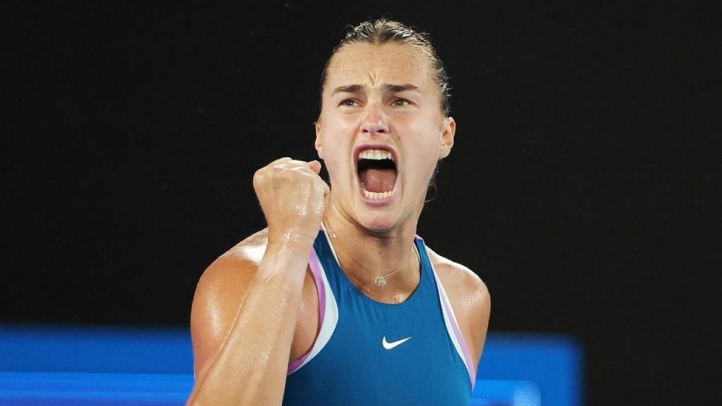 Aryna Sabalenka na final do Open da Austrália (Fazry Ismail/EPA)