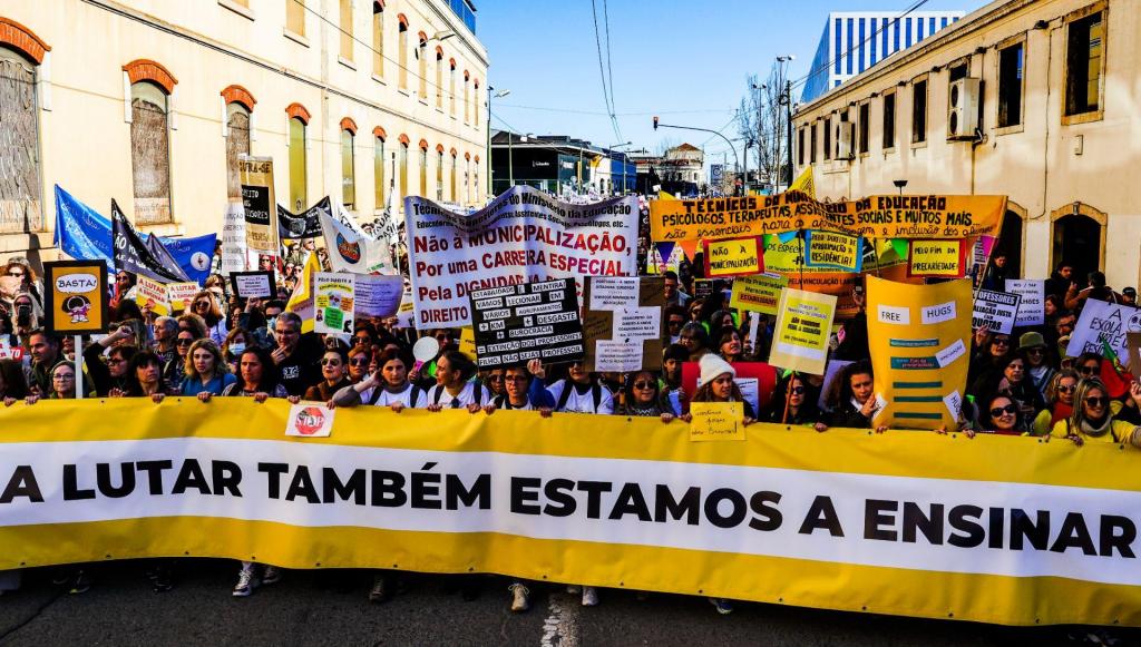 Marcha de professores em Lisboa (Lusa/ Manuel Almeida)