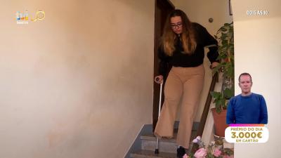 Inês viu a sua perna ser amputada por um comboio: «Não sabia se ia sobreviver» - TVI