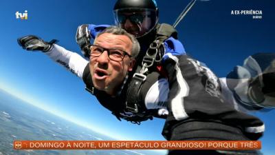 Ana Sofia e João saltam de paraquedas! Veja as reações - TVI