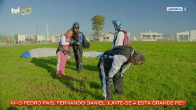 Ana Sofia depois do desafio do paraquedas: «Não sei se este salto serviu para nos unir» - TVI