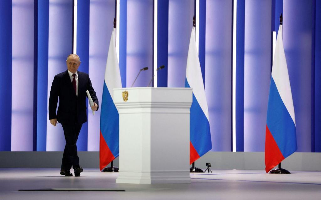 Vladimir Putin faz discurso sobre o Estado da Nação (Photo by Mikhail Metzel/AFP via Getty Images)