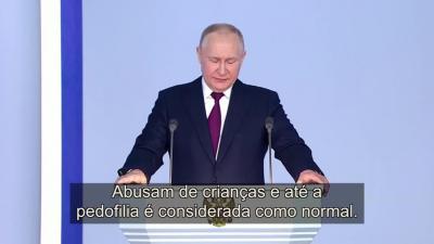 "Abusam de crianças e até a pedofilia é considerada como normal". As críticas de Putin ao Ocidente - TVI