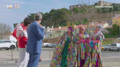 A grande chegada dos três casais no Carnaval de Torres Vedras! - TVI