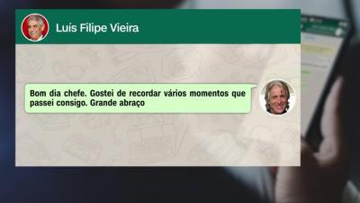 Encontros secretos: veja a troca de mensagens entre Vieira e Jesus em 2018 - TVI