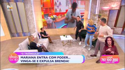 Cristina, Cláudio e Zé Lopes imitam dança de Mariana: «Vai cavalona!» - TVI