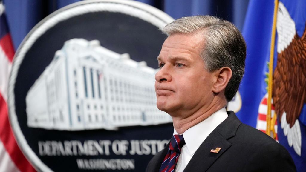 Christopher Wray, diretor do FBI (Carolyn Kaster/AP)