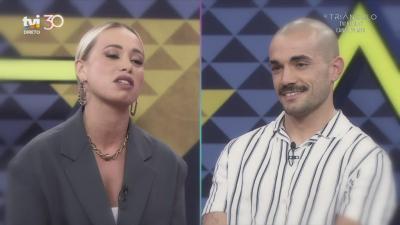Depois do confronto, Brenda Pais e Rafael Mota falam sobre as expectativas para o próximo domingo - TVI