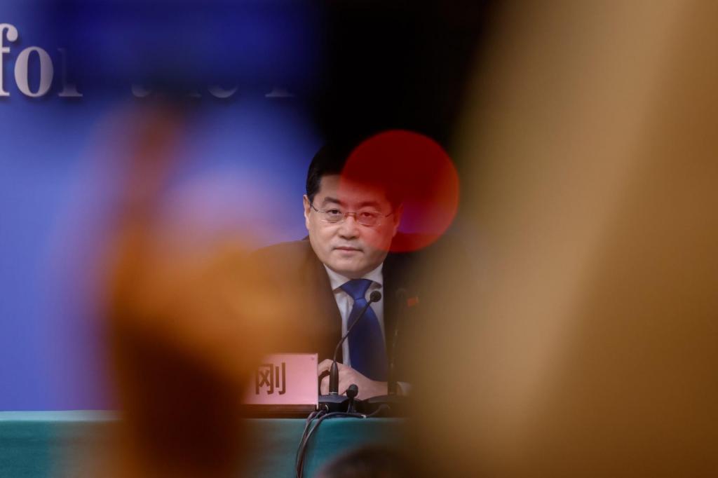 Ministro dos Negócios Estrangeiros chinês, Qin Gang (Foto: Mark R. Cristino/EPA)