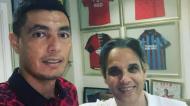 Oscar Cardozo com Nuno Gomes (Instagram/oscartacuara_cardozo)