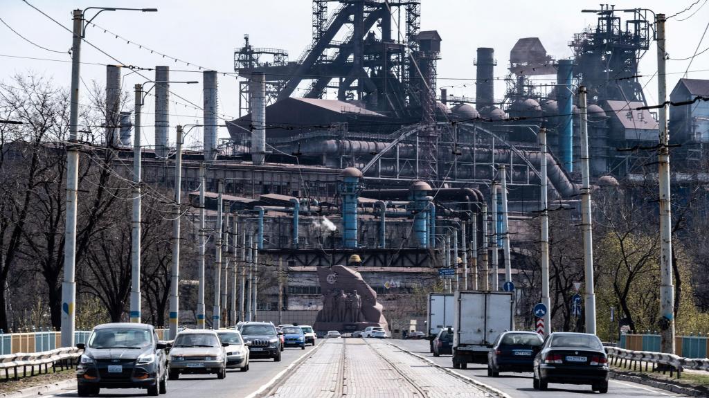 Fábrica de aço de Azovstal, na Ucrânia. Foto: Stanislav Ivanov/Global Images Ukraine via Getty Images