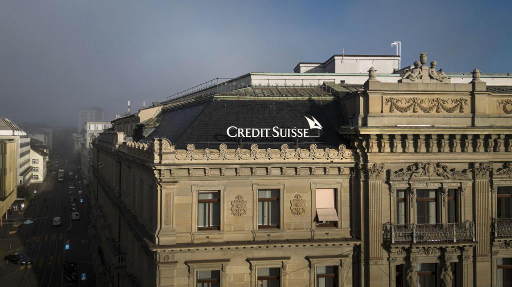 Sede do banco suíço Credit Suisse, em Zurique. 22 outubro 2022. Banca, credit suisse, bancos. Foto: Michael Buholzer/Keystone via AP