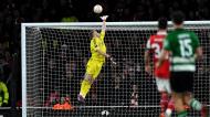 Pote marca o golo de uma vida no Arsenal-Sporting (Vince Mignott/EPA)