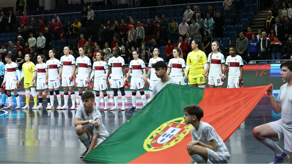Seleção feminina de futsal no Europeu (FPF)