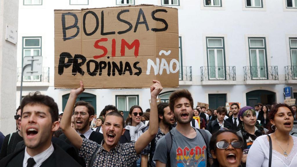 Estudantes de Lisboa em protesto (António Pedro Santos /LUSA)