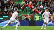 Cristiano Ronaldo no Portugal-Liechtenstein (Miguel A. Lopes/Lusa)