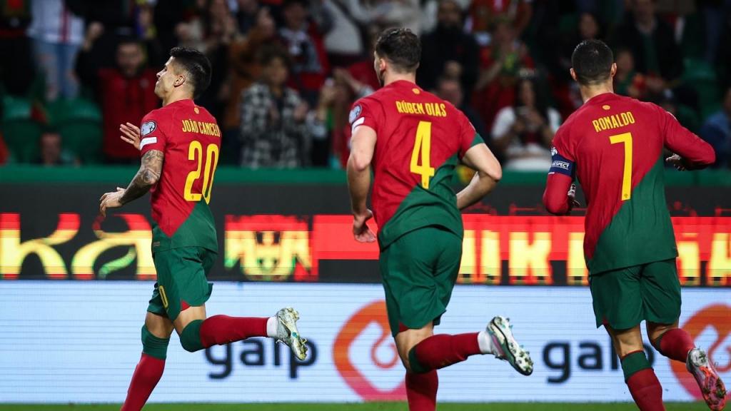 João Cancelo fez o 1-0 no Portugal-Liechtenstein (Rodrigo Antunes/Lusa)