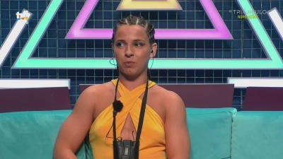 Inácia Nunes vê imagens suas com Carolina Aranda - Big Brother