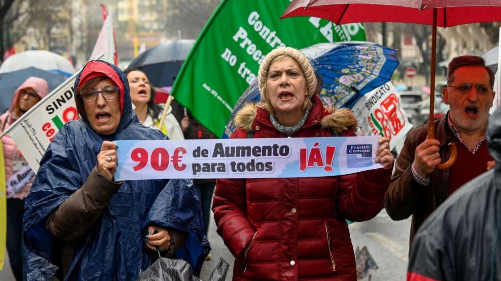 Protesto da STE de funcionários públicos em Lisboa (Horacio Villalobos / Getty Images)