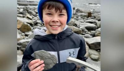 Criança descobre fóssil de 200 milhões de anos: "É só fixe" - TVI