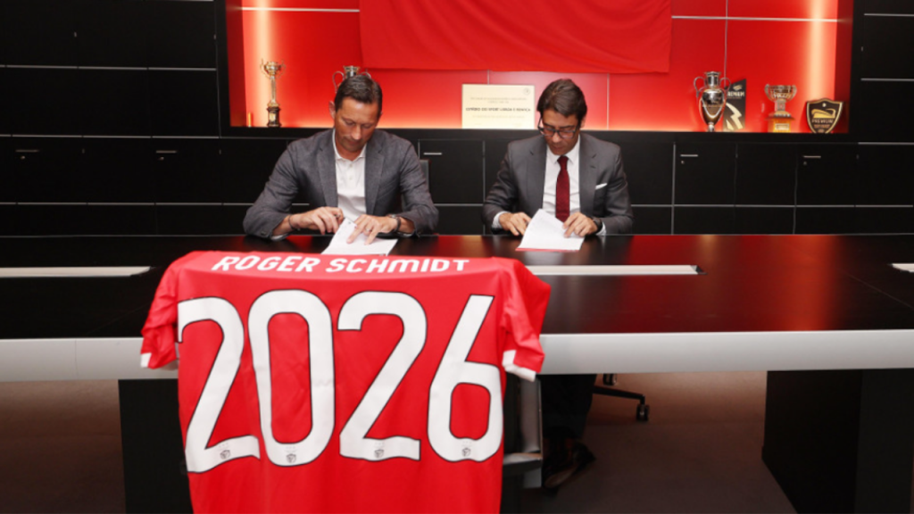 Benfica renova com Roger Schmidt (site Benfica)