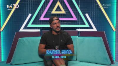 Rafael Mota sobre Domingos Terra: «Ele está em auto conflito» - Big Brother